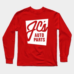 JC Auto Parts - (Double-Sided Alt Design White on Solid Color) Long Sleeve T-Shirt